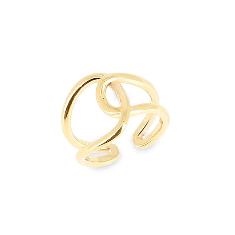 Bague femme zag kora acier doré srr24275-01uni - bagues-acier - edora