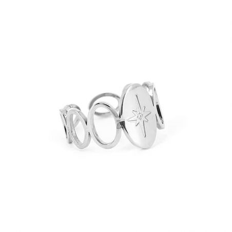Bague acier homme & femme : bague en acier doré, noir, rose - bagues-acier - edora - 1