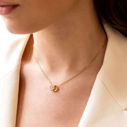 Collier femme zag antonio acier doré sns25491-01wht - colliers-acier - edora - 1