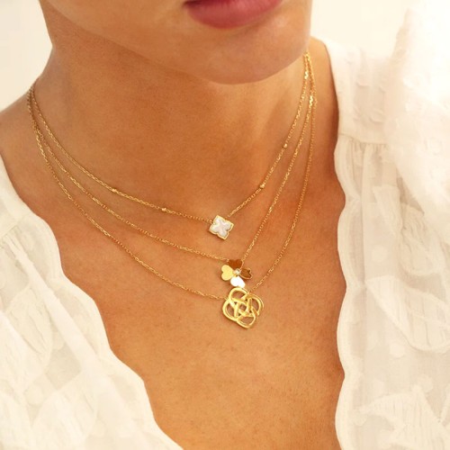 Collier femme ZAG Giorgio acier doré SNS25391-01WHT