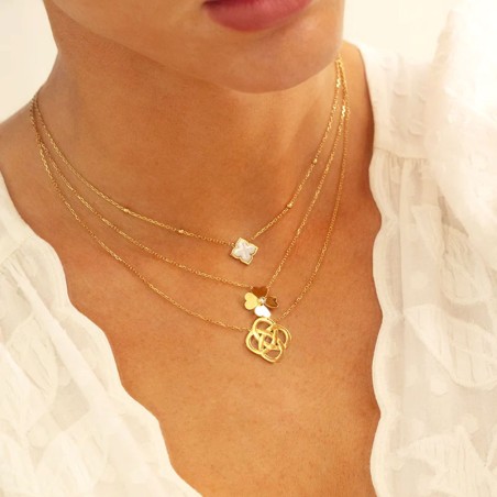 Collier femme ZAG Giorgio acier doré SNS25391-01WHT