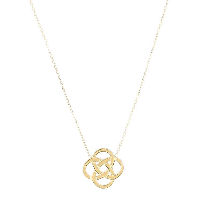 Collier femme zag infini acier doré sns25365-01uni - colliers-acier - edora
