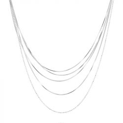 Collier femme zag pluriel acier argenté snx22918-00uni - colliers-acier - edora - 0