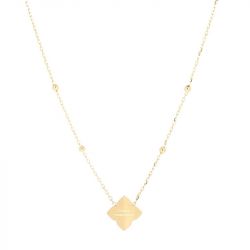 Collier femme zag racine acier doré sns25398-01sel - colliers-acier - edora - 2