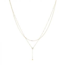 Collier femme zag rosillo acier doré snx21752-01wht - colliers-acier - edora - 0