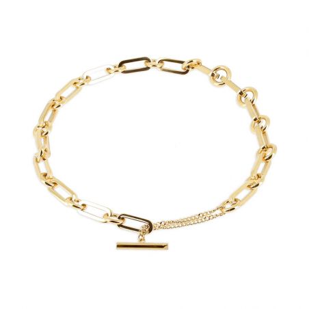 Bijoux zag : bague, collier, boucles d’oreilles, bracelet zag - colliers-acier - edora - 1