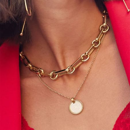 Bijoux zag : bague, collier, boucles d’oreilles, bracelet zag - colliers-acier - edora - 2