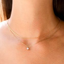 Collier femme zag thaumas acier doré sns24463-01wht - colliers-acier - edora - 1