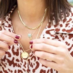 Collier femme zag vega acier argenté sns00611-00blk - colliers-acier - edora - 1