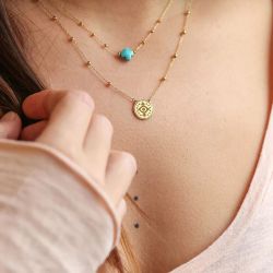 Collier femme zag velaquez acier doré sns07970-01sel - colliers-acier - edora - 1