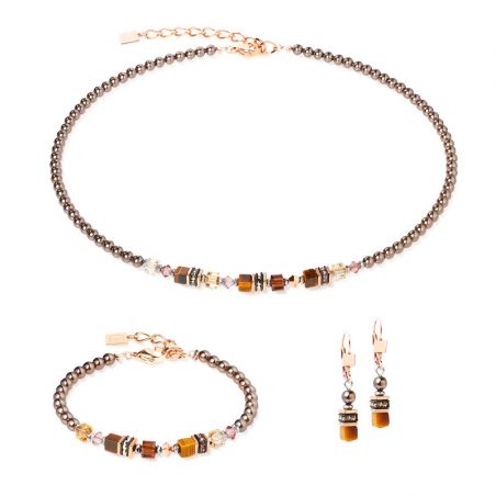 Boucles d’oreilles pendantes argent, or, perles & or blanc femme - pendantes - edora - 2