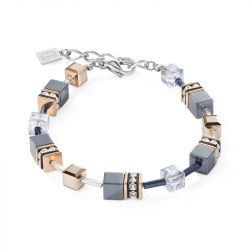 Bracelet femme coeur de lion geocube® bleu glacier 4015300730 - bracelets-acier - edora - 0