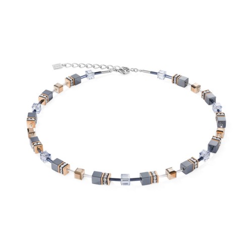 Collier femme Coeur de Lion GeoCUBE® bleu glacier 4015100730
