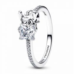 Bague femme pandora disney stitch et pierre argent massif 193740c01 - bague-argent-femme - edora - 0