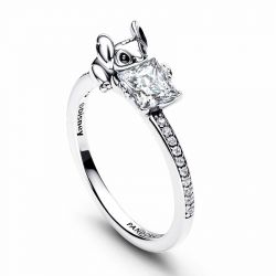 Bague femme pandora disney stitch et pierre argent massif 193740c01 - bague-argent-femme - edora - 2