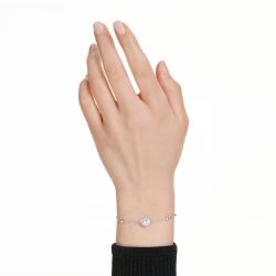 Bracelet femme swarovski angelic métal rhodié 5733196 - bracelets-fantaisie - edora - 1