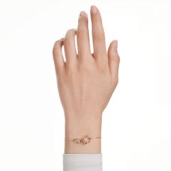 Bracelet femme swarovski idyllia métal doré et cristaux - bracelets-fantaisie - edora - 1