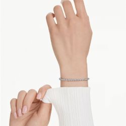 Bracelet femme swarovski tennis imber emily métal rhodié et cristaux 5734238 - bracelets-fantaisie - edora - 1