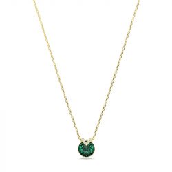 Collier femme swarovski bella v métal doré et cristaux 5735387 - colliers-fantaisie - edora - 0