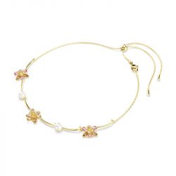 Collier femme swarovski idyllia métal doré et cristaux 5732388 - colliers-fantaisie - edora - 4