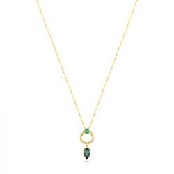 Collier femme swarovski mesmera métal doré et cristaux 5732484 - colliers-fantaisie - edora - 0