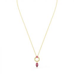 Collier femme swarovski mesmera métal doré et cristaux 5732487 - colliers-fantaisie - edora - 0