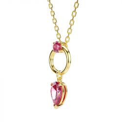 Collier femme swarovski mesmera métal doré et cristaux 5732487 - colliers-fantaisie - edora - 2