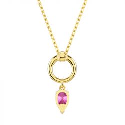Collier femme swarovski mesmera métal doré et cristaux 5732487 - colliers-fantaisie - edora - 4