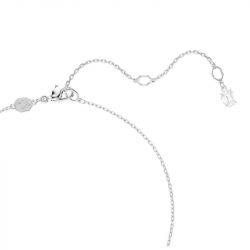 Collier femme swarovski swan métal rhodié et cristaux 5732412 - colliers-fantaisie - edora - 3