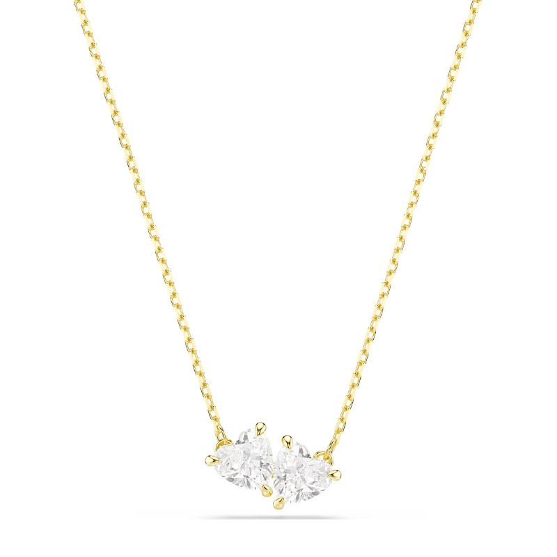 Collier femme swarovski tennis mesmera métal doré et cristaux 5733475 - colliers-fantaisie - edora