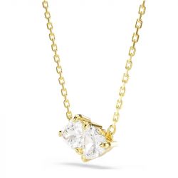 Collier femme swarovski tennis mesmera métal doré et cristaux 5733475 - colliers-fantaisie - edora - 2