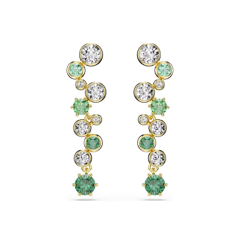 Boucles d'oreilles femme pendantes swarovski constella métal doré et cristaux 5732248 - pendantes - edora