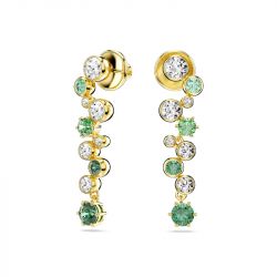 Boucles d'oreilles femme pendantes swarovski constella métal doré et cristaux 5732248 - pendantes - edora - 2