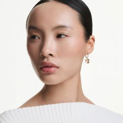 Boucles d'oreilles femme pendantes swarovski millenia métal doré et cristaux 5731148 - pendantes - edora - 1