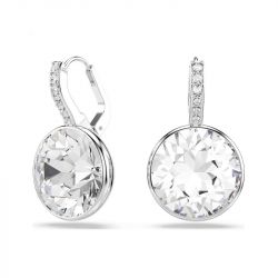 Boucles d'oreilles femme pendantes swarovski millenia métal rhodié et cristaux 5731149 - pendantes - edora - 0