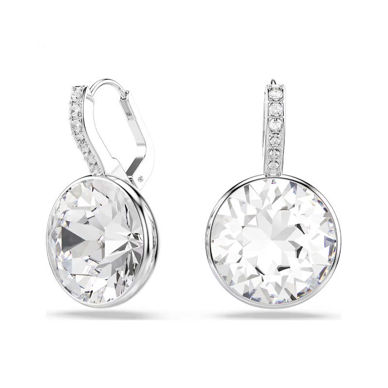 Boucles d'oreilles femme pendantes swarovski millenia métal rhodié et cristaux 5731149 - pendantes - edora