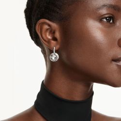 Boucles d'oreilles femme pendantes swarovski millenia métal rhodié et cristaux 5731149 - pendantes - edora - 1