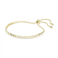 Bracelet femme swarovski matrix métal rhodié et cristaux 5731101 - bracelets-fantaisie - edora - 2