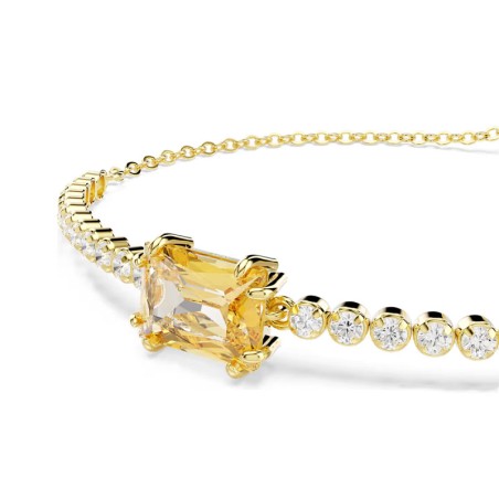 Bracelet femme swarovski tennis matrix métal doré et cristaux 5730699 – bracelets fantaisie