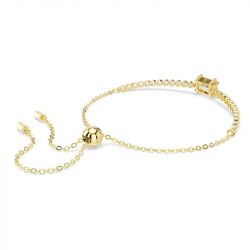 Bracelet femme swarovski tennis matrix métal doré et cristaux 5730699 - bracelets-fantaisie - edora - 4