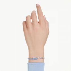 Bracelet femme swarovski tennis matrix méthal rhodié et cristaux 5732266 - bracelets-fantaisie - edora - 1