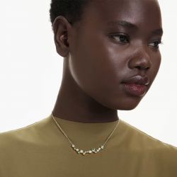 Collier femme swarovski constella métal doré et cristaux 5732247 - colliers-fantaisie - edora - 1