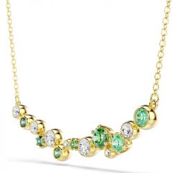Collier femme swarovski constella métal doré et cristaux 5732247 - colliers-fantaisie - edora - 2