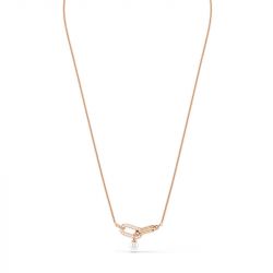 Collier femme swarovski constella métal doré rose et cristaux 5728589 - colliers-fantaisie - edora - 0