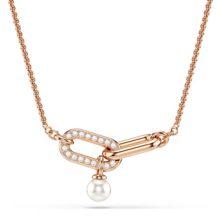 Collier femme swarovski constella métal doré rose et cristaux 5728589 – colliers fantaisie