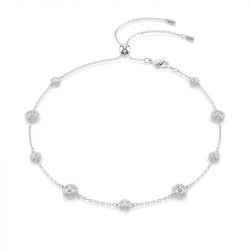 Collier femme swarovski una angelic métal rhodié et cristaux 5732275 - colliers-fantaisie - edora - 0