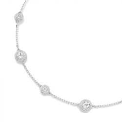 Collier femme swarovski una angelic métal rhodié et cristaux 5732275 - colliers-fantaisie - edora - 2