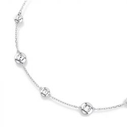 Collier femme swarovski una angelic métal rhodié et cristaux 5732275 - colliers-fantaisie - edora - 3