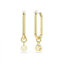 Boucles d'oreilles femme pendantes swarovski constella métal doré et cristaux 5728587 - pendantes - edora - 3