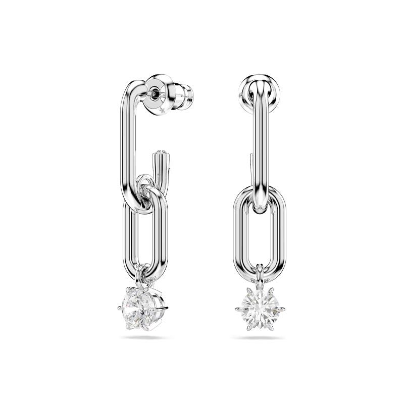 Boucles d'oreilles femme pendantes swarovski constella métal rhodié 5728584 - pendantes - edora